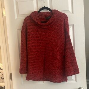 Extra large red/black heather sweater